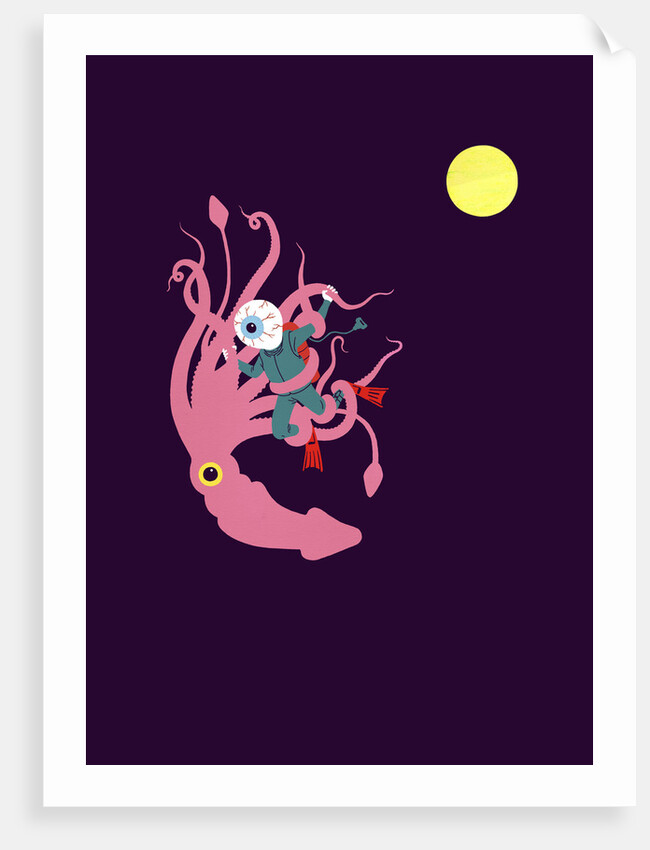 Squid Fight by Andrew Rae