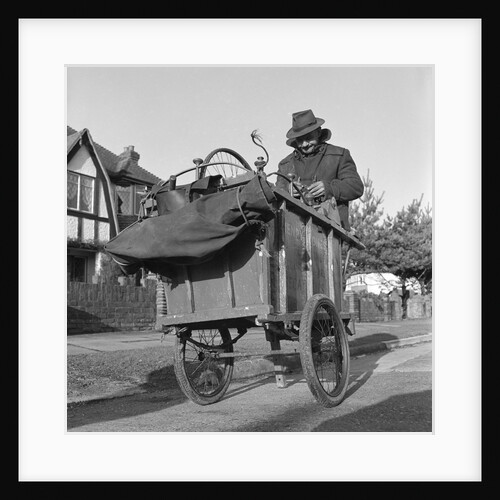 Gipsy knife-grinder, Horley, Surrey, 1963 by Tony Boxall