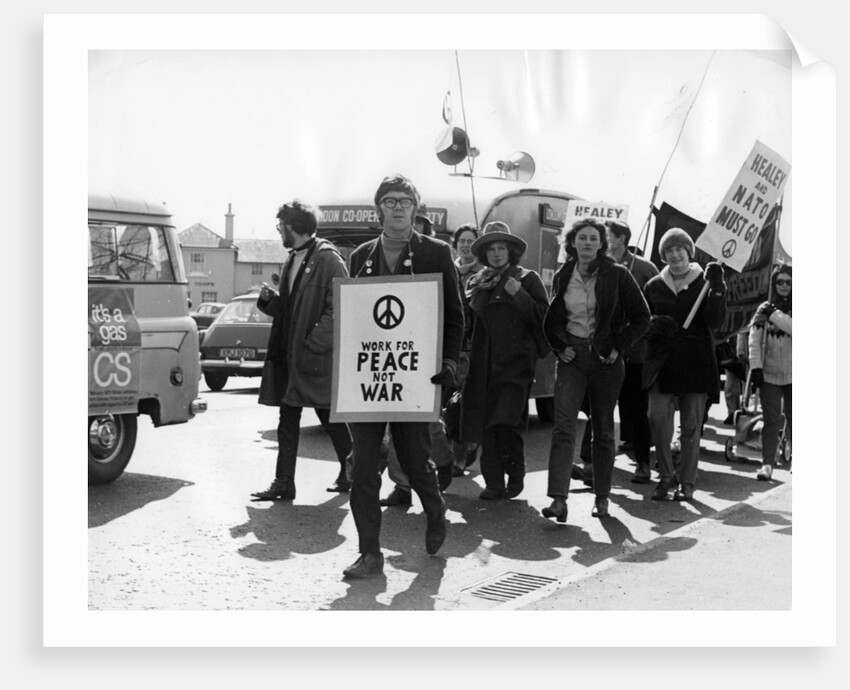 CND demo, Horley, Surrey, c1969 by Tony Boxall