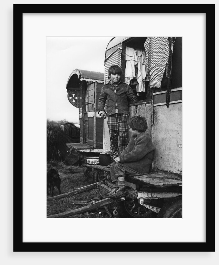 Gypsy boys playing, 1960s by Tony Boxall