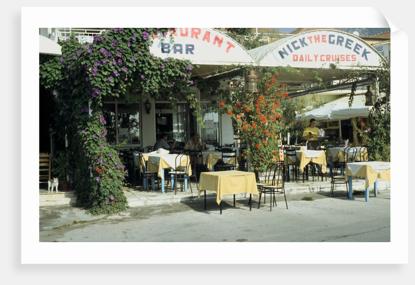 Taverna, Nidri, Levkas, Greece by Tony Boxall