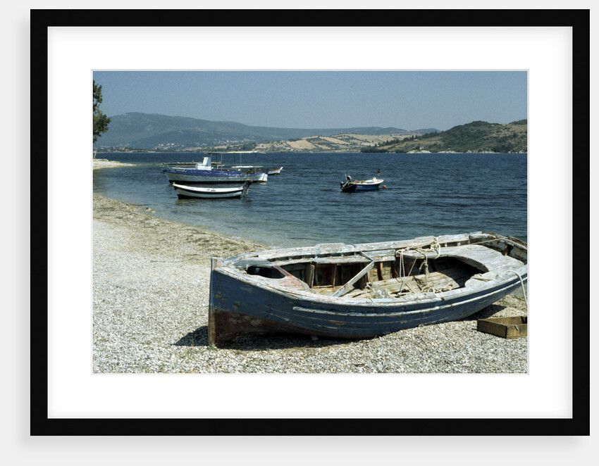 Harbour, Ligia, Levkas, Greece by Tony Boxall