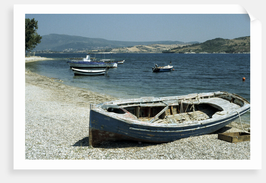 Harbour, Ligia, Levkas, Greece by Tony Boxall