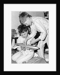 Boys playing with a model plane, c1960s by Tony Boxall