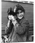 Gipsy girl holding a chicken, 1960s by Tony Boxall