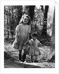 Janie and Daphne, gipsy girls, Charlwood, Surrey, 1964 by Tony Boxall