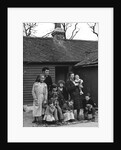 Travelling gipsy family re-housed in a bungalow, Beare Green, Surrey, 1964 by Tony Boxall