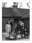 Travelling gipsy family re-housed in a bungalow, Beare Green, Surrey, 1964 by Tony Boxall