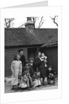 Travelling gipsy family re-housed in a bungalow, Beare Green, Surrey, 1964 by Tony Boxall