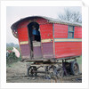 Caravan of the Vincent family, gipsies, Charlwood, Newdigate area, Surrey, 1964 by Tony Boxall