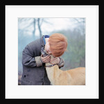 Gipsy boy with a dog, Charlwood, Newdigate area, Surrey, 1964 by Tony Boxall