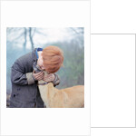 Gipsy boy with a dog, Charlwood, Newdigate area, Surrey, 1964 by Tony Boxall