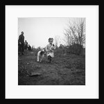 Gipsy child with a puppy, Lewes, Sussex, 1963 by Tony Boxall