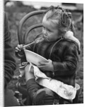 Gypsy girl eating, 1960s by Tony Boxall