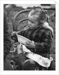 Gypsy girl eating, 1960s by Tony Boxall