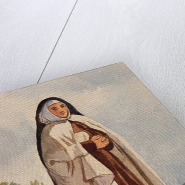 A Nun, with additions by Princess Maria Annunziata di Borbone by Giacinto Gigante