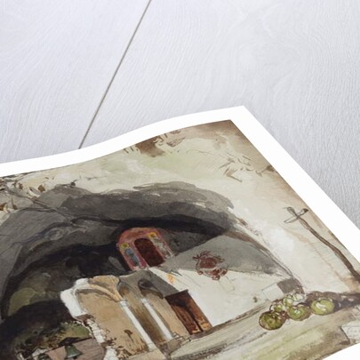 Ruins of the church of Santa Maria dell'Olearia, Maiori, with additions by Princess Maria Annuzuata di Borbone by Giacinto Gigante