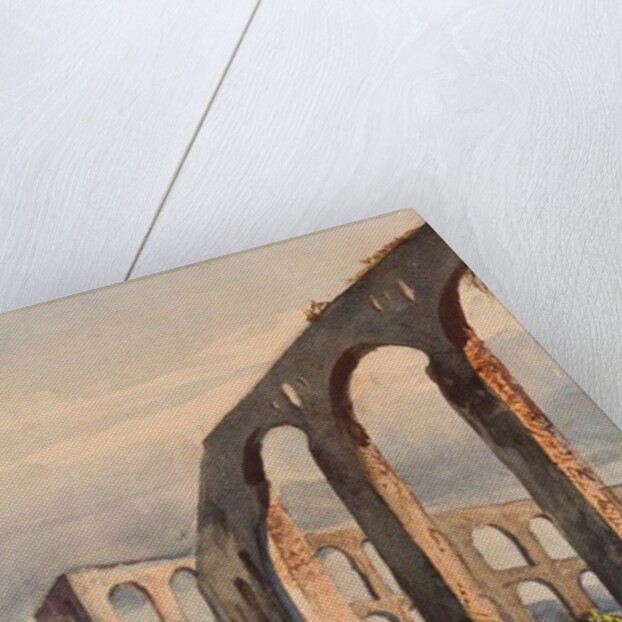 Women beneath the Roman aqueduct at Maddaloni, with additions by a Borbone pupil, possibly Princess Maria Annunziata di Borbone by Giacinto Gigante