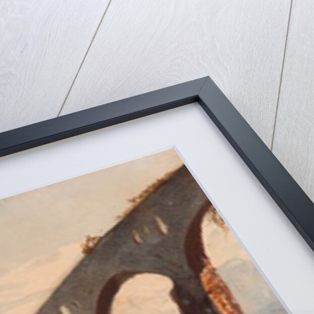 Women beneath the Roman aqueduct at Maddaloni, with additions by a Borbone pupil, possibly Princess Maria Annunziata di Borbone by Giacinto Gigante