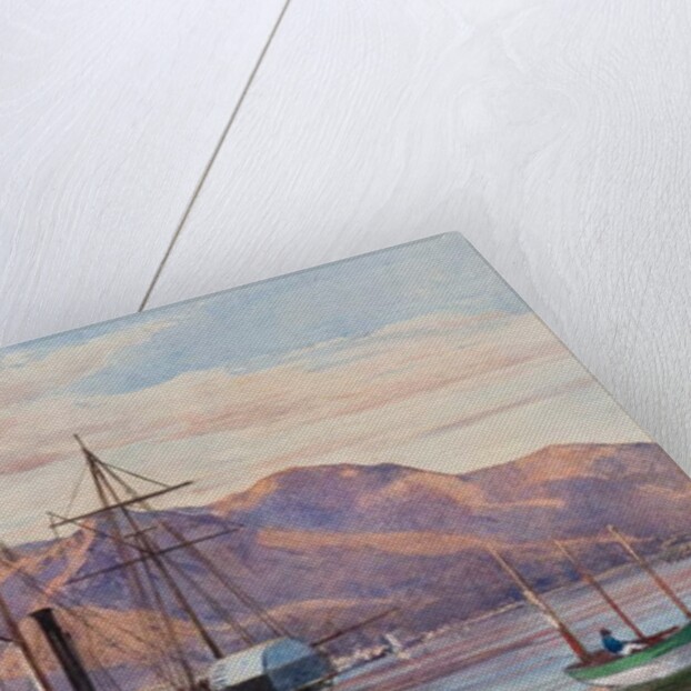 Gaeta: a steam frigate by Giacinto Gigante