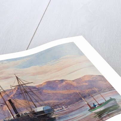 Gaeta: a steam frigate by Giacinto Gigante