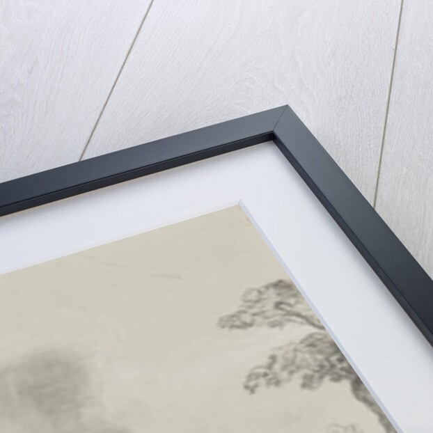 Shepherds with Vesuvius in the distance, with additions by a Borbone pupil by Giacinto Gigante