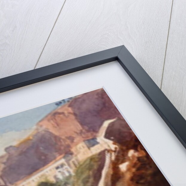 The Capuchin Monastery at Amalfi from the beach, with additions by a Borbone pupil by Giacinto Gigante