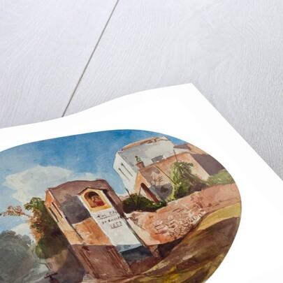 Roadside shrine, with additions by a Borbone pupil, 1853 by Giacinto Gigante