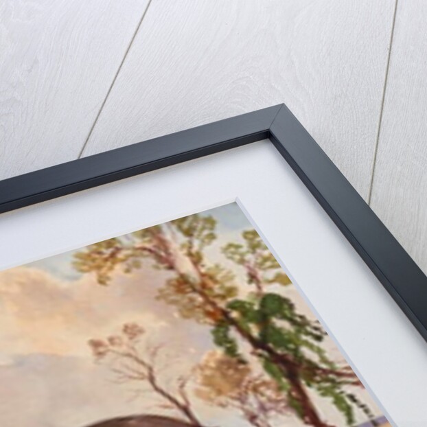 Chapel by Lake Lucrino, with additions by a Borbone pupil, possibly Princess Maria Annunziata di Borbone by Giacinto Gigante