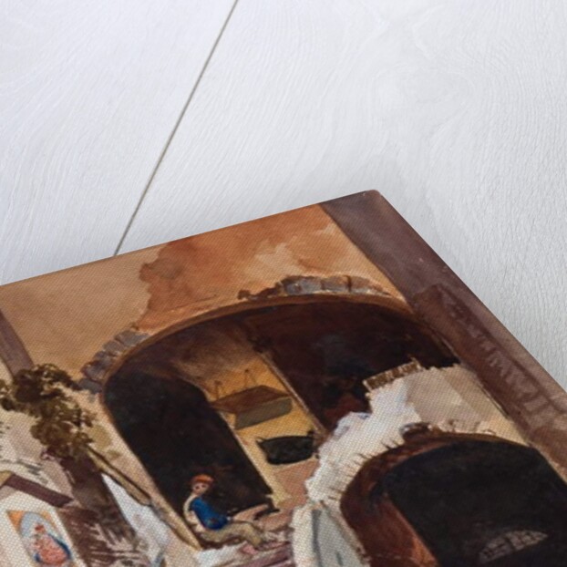 Neapolitan house, with additions by a Borbone pupil by Giacinto Gigante