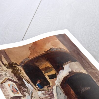 Neapolitan house, with additions by a Borbone pupil by Giacinto Gigante