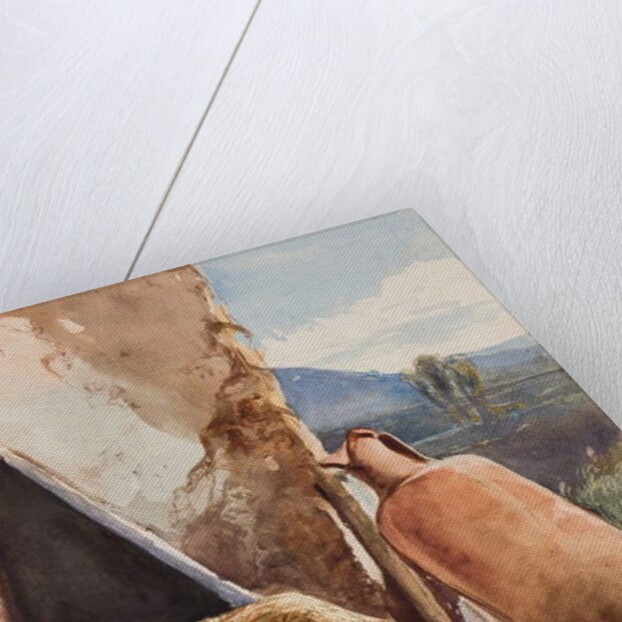 Baskets and amphora, with additions by Prince Alfonso Maria di Borbone by Giacinto Gigante