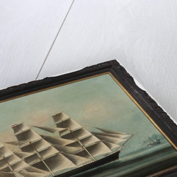 Golden Spur Guernsey: the China Trade clipper flying the Chinese flag for protection, c.1872 by Unknown Artist