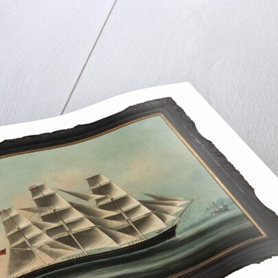 Golden Spur Guernsey: the China Trade clipper flying the Chinese flag for protection, c.1872 by Unknown Artist