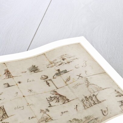 Pictogram letter by Henry William Bunbury