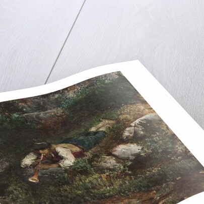 An Italian Contadina wooe'd by a Shepherd by Domenico Pennacchini