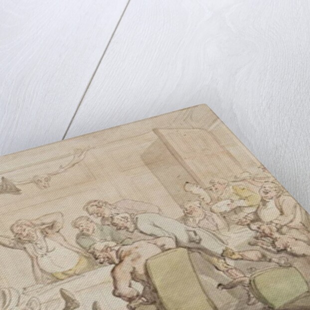 Dr Syntax has an accident at the Club by Thomas Rowlandson