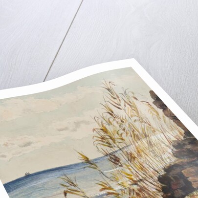 At San Remo looking over the Mediterranean, 10th January 1878 by George Douglas Tinling