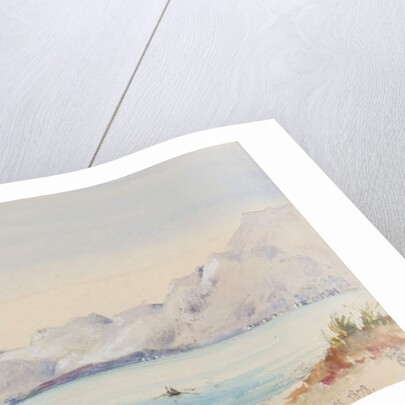 From ye station at Bordighera, looking West, 25th February 1878 by George Douglas Tinling