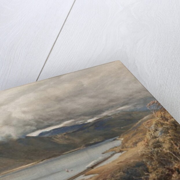 North Wales, possibly a stretch of the Ffestiniog railway by Bernard Walter Evans