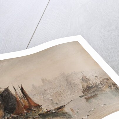 Whitby Harbour by George Weatherill