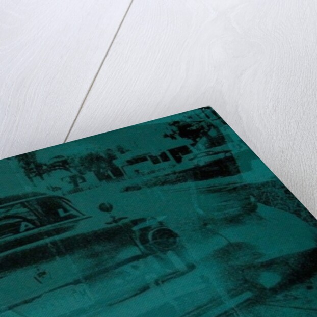 Abstract green car, 2014 by David Studwell