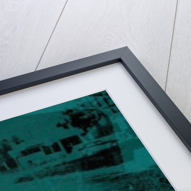 Abstract green car, 2014 by David Studwell