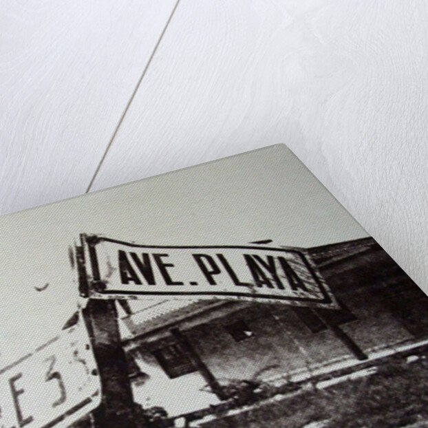 Black and white street sign, 2014 by David Studwell