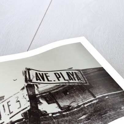 Black and white street sign, 2014 by David Studwell