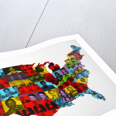 Celebrity Arrest Map, 2016 by David Studwell