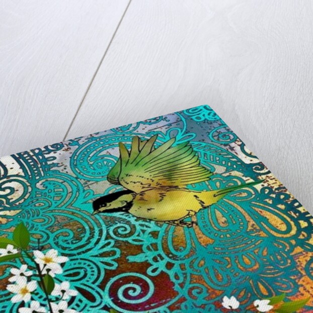 Bird with Cherry Blossoms, 2014 by AlyZen Moonshadow