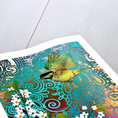 Bird with Cherry Blossoms, 2014 by AlyZen Moonshadow