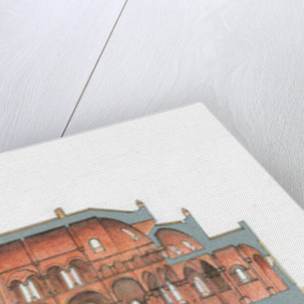 Santiago de Compostela, Romanesque Cathedral. Lenghtwise cut by Fernando Aznar Cenamor