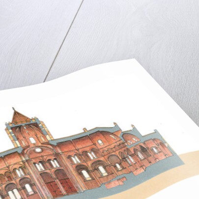 Santiago de Compostela, Romanesque Cathedral. Lenghtwise cut by Fernando Aznar Cenamor